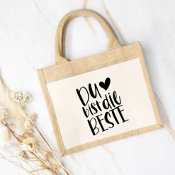 Jutetasche mit Spruch – Geschenk für Mama, beste Freundin oder Muttertag