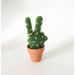 Kaktushand gehäkelt | Lustige Geschenkidee | witzige Deko | Geschenk für Kollegen | Büro-Geschenk