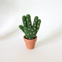 Kaktushand gehäkelt | Lustige Geschenkidee | witzige Deko | Geschenk für Kollegen | Büro-Geschenk