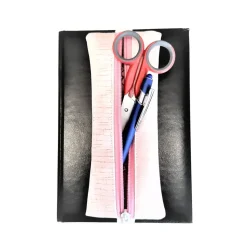 Kalendermäppchen aus Kunstleder mit Gummiband, Stifte Mäppchen mit Gummiband