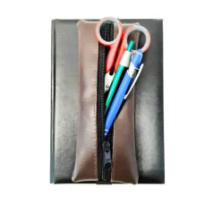 Kalendermäppchen aus Kunstleder mit Gummiband, Stifte Mäppchen mit Gummiband