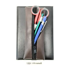 Kalendermäppchen aus Kunstleder mit Gummiband, Stifte Mäppchen mit Gummiband