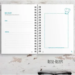 Kanada Reisetagebuch zum selberschreiben / als Abschiedsgeschenk - DIN A5 mit interaktiven Aufgaben & Reise-Zitaten