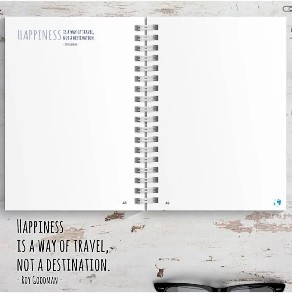 Kanada Reisetagebuch zum selberschreiben / als Abschiedsgeschenk - DIN A5 mit interaktiven Aufgaben & Reise-Zitaten