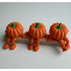 kantenhocker Kürbis mit flexiblen Beinen