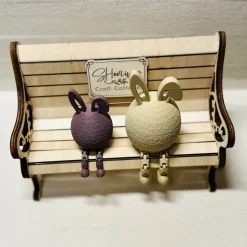 Kantenhocker „Kumpel Eibert“, Osterei mit Schlappohr, 3D-Druck, Oster Dekoration