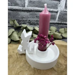 Kantensitzer | Kantenhocker | Hasen | Mitbringsel | Gastgeschenk | Deko | aus Kerakraft