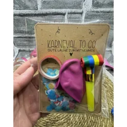 Karneval To Go | Luftschlange | Konfetti | Luftballon | Tröte | Gastgeschenk | Mitbringsel