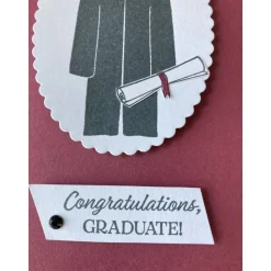 Karte bestandene Prüfung, Schulabschluß,Bachelor, Examen, Master, Promotion, 3D Handarbeit