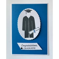 Karte bestandene Prüfung, Schulabschluß,Bachelor, Examen, Master, Promotion, 3D Handarbeit