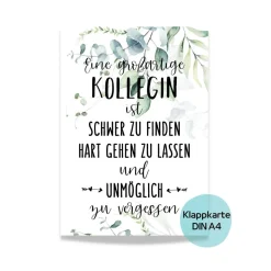 Karte DIN A4 Abschied Kollegin Kollege Verabschiedung Ruhestand Rente