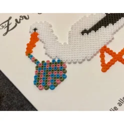 Karte Geburt Taufe Storch Kinderwagen Baby Glückwunsch Klappkarte