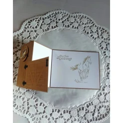 Karte, Glückwunschkarte zum Geburtstag, Grußkarte für Pferdefreunde