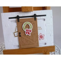 Karte, Glückwunschkarte zum Geburtstag, Grußkarte mit Schiebetür