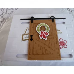 Karte, Glückwunschkarte zum Geburtstag, Grußkarte mit Schiebetür