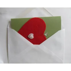 Karte mit Herz - minimalistisch