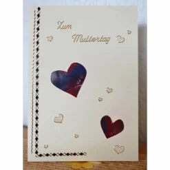 Karte mit Herzchen zum Muttertag – Design  Ulrike Kröll