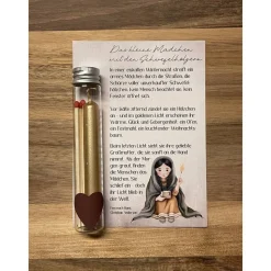 Karte mit Kerze & Streichhölzern – inspiriert von Hans Christian Andersen