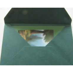 Karte mit Kunstdruck - idyllischer See