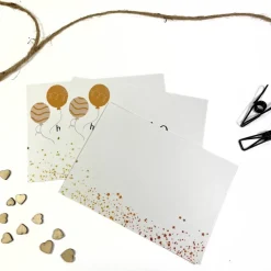 Karte MUCH LOVE beige anthrazit Postkarte A6 Geschenkbeileger Geschenkkarte Grußkarte unisex