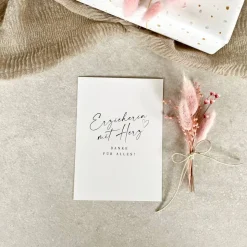 Karte NIKA Erzieherin mit Herz optional mit Briefumschlag