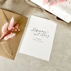 Karte NIKA Hebamme mit Herz optional mit Briefumschlag