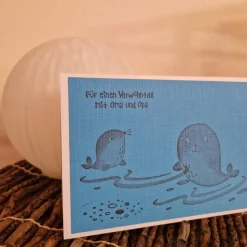 Karte Verwöhntag mit Oma und Opa / Enkelin / Robbe / besondere Karte / unvergessliche Erinnerung / Karte