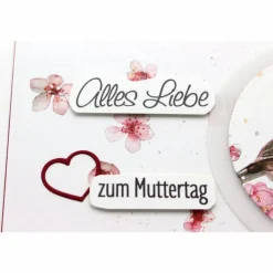 Karte zum Muttertag, Grußkarte zum Muttertag, Danke - Mama