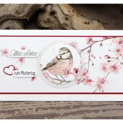 Karte zum Muttertag, Grußkarte zum Muttertag, Danke - Mama