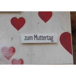 Karte zum Muttertag, Grußkarte zum Muttertag, Danke - Mama