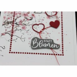 Karte zum Valentinstag oder Grußkarte zum Muttertag