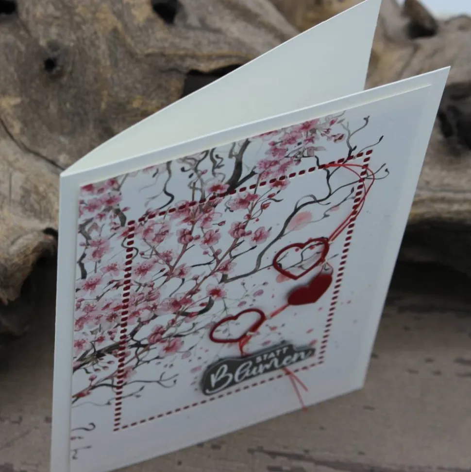 Karte zum Valentinstag oder Grußkarte zum Muttertag