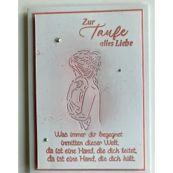 Karte zur Geburt, Babykarte, Glückwunschkarte, Baby , Taufe……Handmade