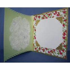 Karte zur Ostern in beige mit nostalgischem Osterhasenmotiv