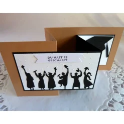 Karte zur Promotion, zum Bachelor, Master, Abitur, Examen