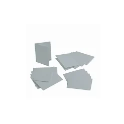 Karten zum Selbergestalten silberfarben