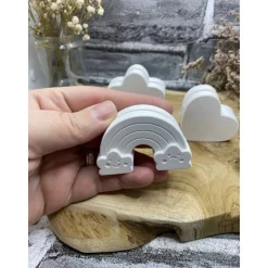 Kartenhalter aus Keracraft | Herz | Regenbogen | Blume | Wolke | Fotohalter | Geschenk