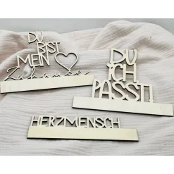 Kartenhalter mit Trockenblumen – Du, ich, passt!