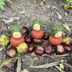 Kastanien Mini - Blumenkind - Jahreszeitentisch - Herbst