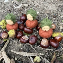 Kastanien Mini - Blumenkind - Jahreszeitentisch - Herbst