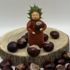Kastanienjunge - Jahreszeitentisch - Blumenkind - Herbst