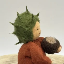 Kastanienjunge - Jahreszeitentisch - Blumenkind - Herbst