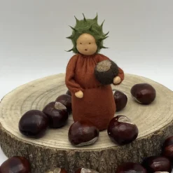 Kastanienjunge - Jahreszeitentisch - Blumenkind - Herbst