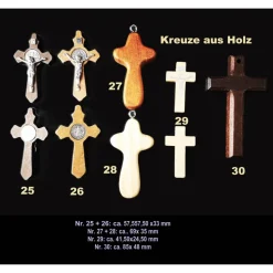 Katholischer Rosenkranz aus Holzperlen – handgeknüpft mit individueller Kreuzauswahl