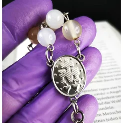 Katholischer Rosenkranz aus Achatperlen & Edelstahl – Modernes, langlebiges Design