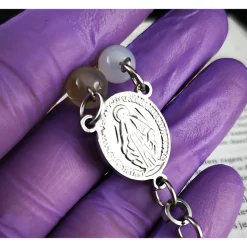 Katholischer Rosenkranz aus Achatperlen & Edelstahl – Modernes, langlebiges Design