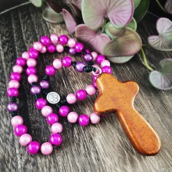 katholischer Rosenkranz, bunt, Farb- und Kreuzauswahl