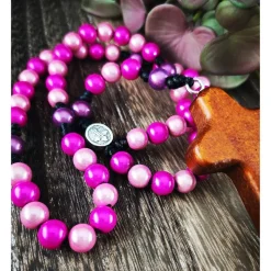 katholischer Rosenkranz, bunt, Farb- und Kreuzauswahl