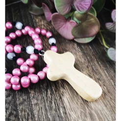 katholischer Rosenkranz, bunt, Farb- und Kreuzauswahl