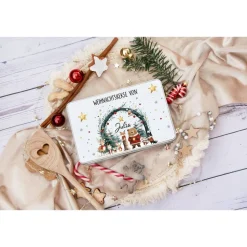 Keksdose personalisiert, Plätzchendose Weihnachten, Personalisierte Keksdose, Geschenk Kinder, Vorratsdose